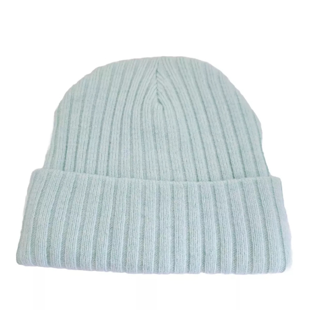 Time And Tru Green Knit Women Beanie Hat/Cap